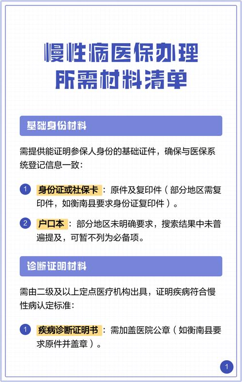 医保业务办理所需材料